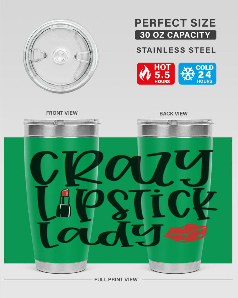 Crazy Lipstick Lady Style 240#- make up- Tumbler