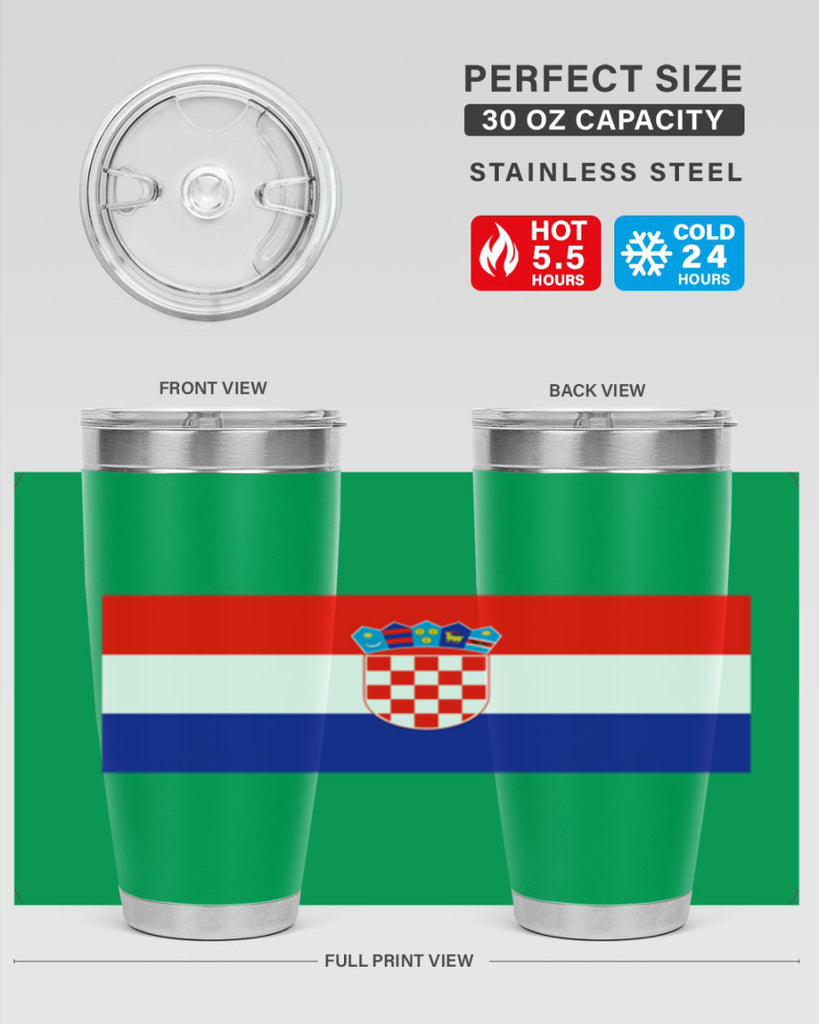 Croatia 155#- world flags- Tumbler