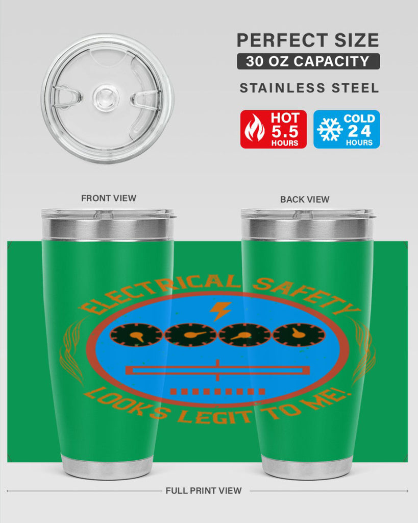 Electrical safety looks legit to me Style 57#- electrician- tumbler
