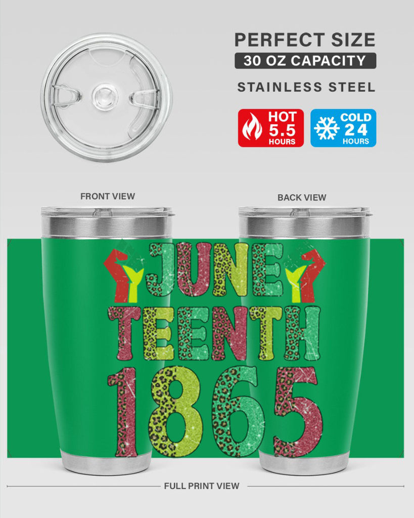 Fist Juneteenth Since 1865 Design Png 10#- Juneteenth- tumbler
