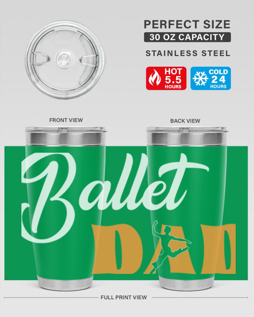 Fitted Dance Dad Ballet SVG Ballet 39#- ballet- Tumbler