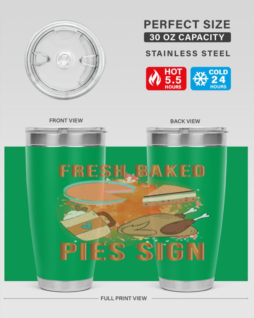 Fresh Baked Pies Sign 187#- fall- Tumbler