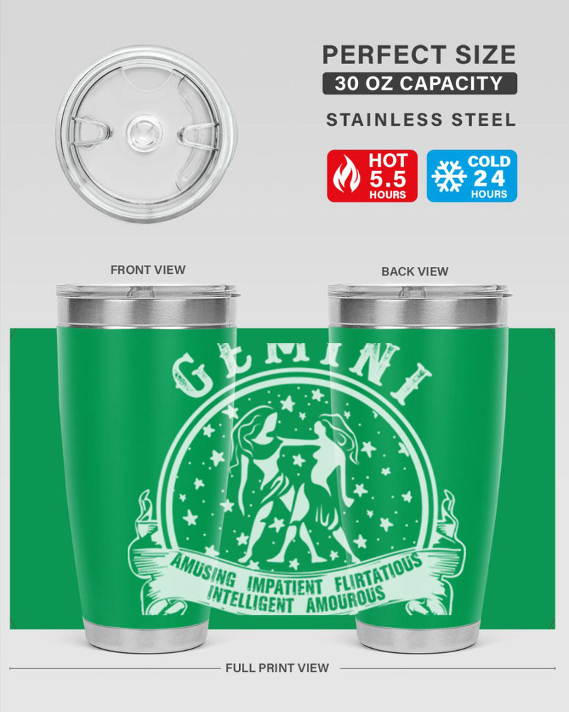 Gemini 10#- zodiac- Tumbler