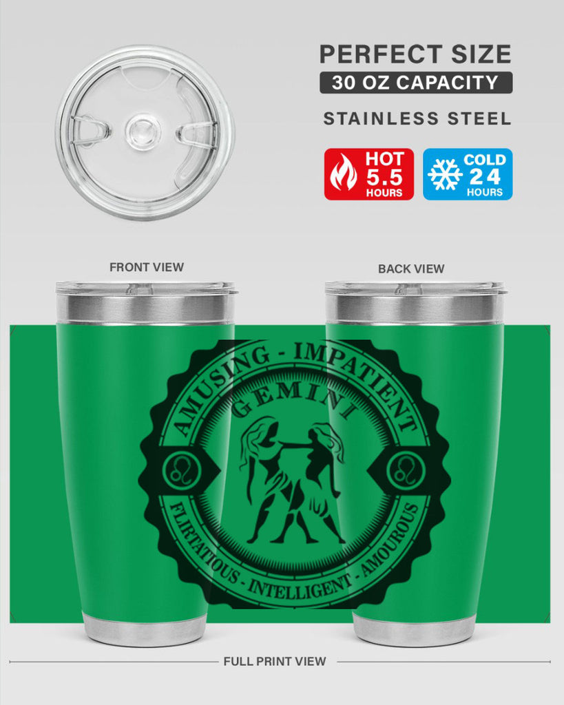 Gemini 11#- zodiac- Tumbler