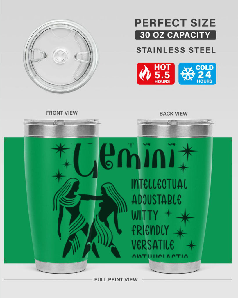 Gemini 217#- zodiac- Tumbler