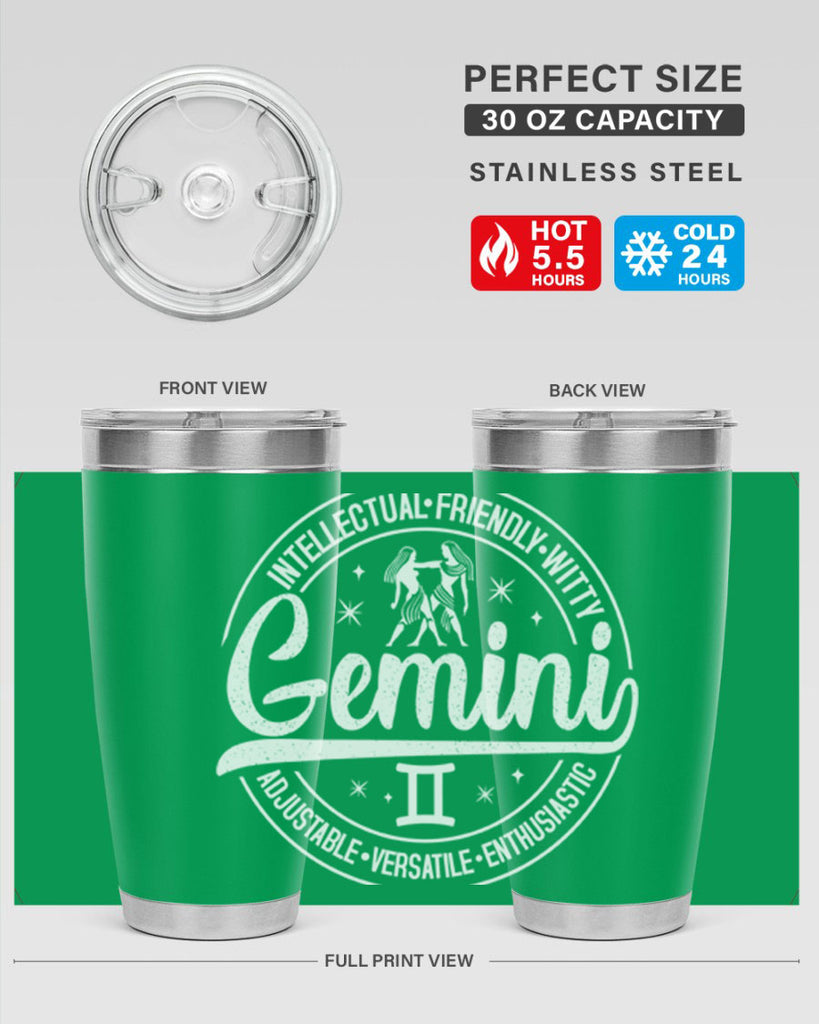 Gemini 226#- zodiac- Tumbler