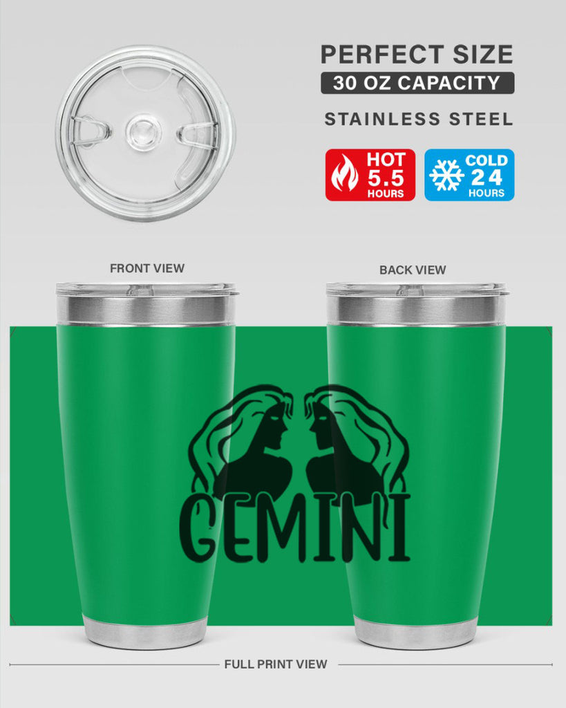 Gemini 227#- zodiac- Tumbler