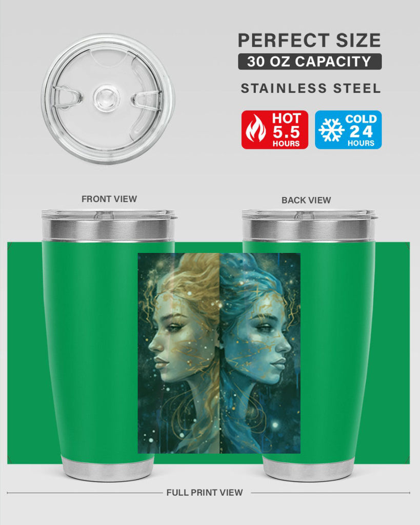 Gemini 56#- zodiac- Tumbler