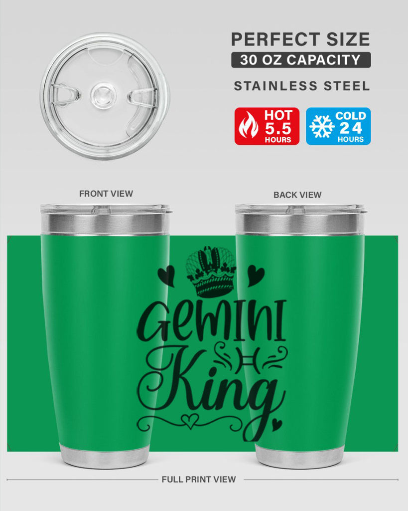 Gemini king 228#- zodiac- Tumbler