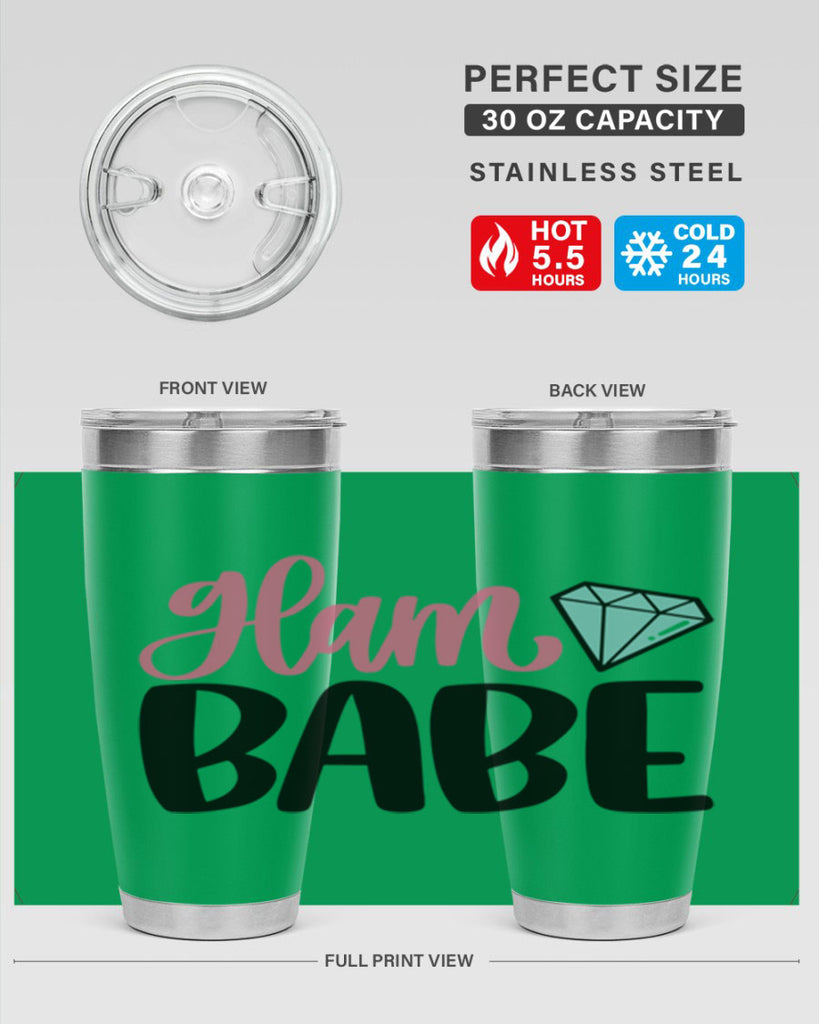 Glam Babe Style 98#- make up- Tumbler