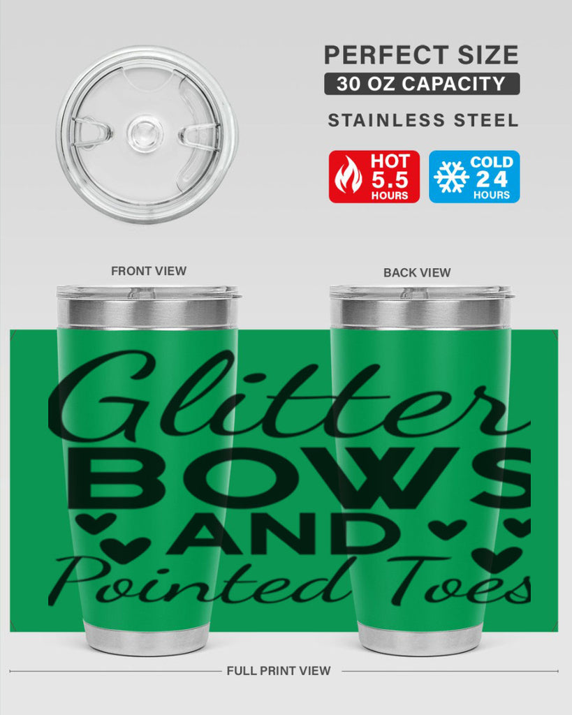 Glitter Bows and Pointed Toes 43#- ballet- Tumbler