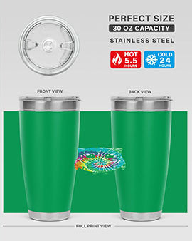 Graphic Owl Tiedye A TurtleRabbit 8#- owl- Tumblers