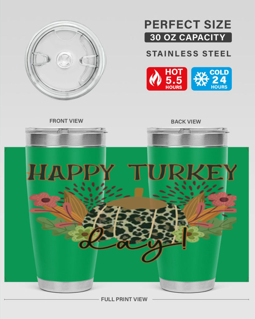 Happy turkey day 253#- fall- Tumbler