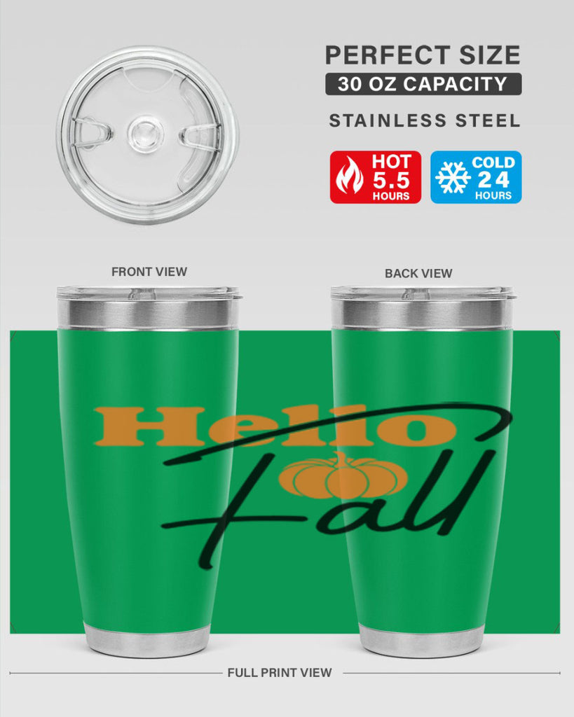 Hello Fall 279#- fall- Tumbler