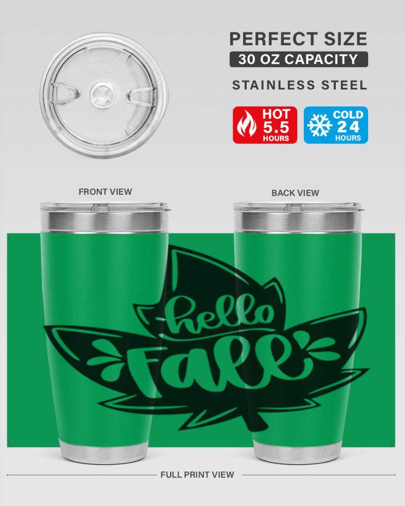 Hello Fall 494#- fall- Tumbler