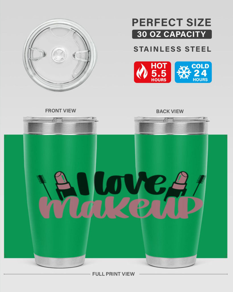 I Love Makeup Style 80#- make up- Tumbler