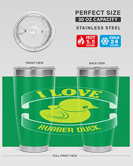 I Love Rubber duck Style 41#- duck- Tumbler