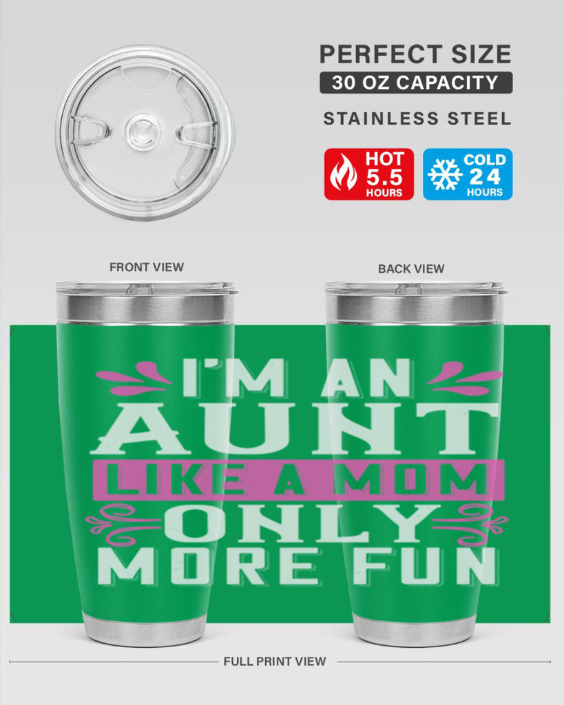 I’m an Aunt like a mom only more fun Style 42#- aunt- Tumbler