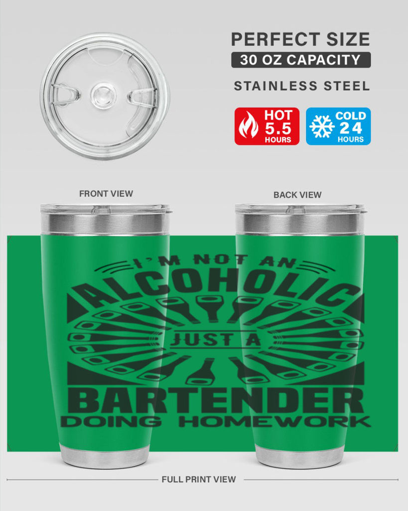 Im not an Style 18#- bartender- tumbler