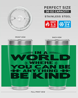 In a world Style 48#- autism- Tumbler