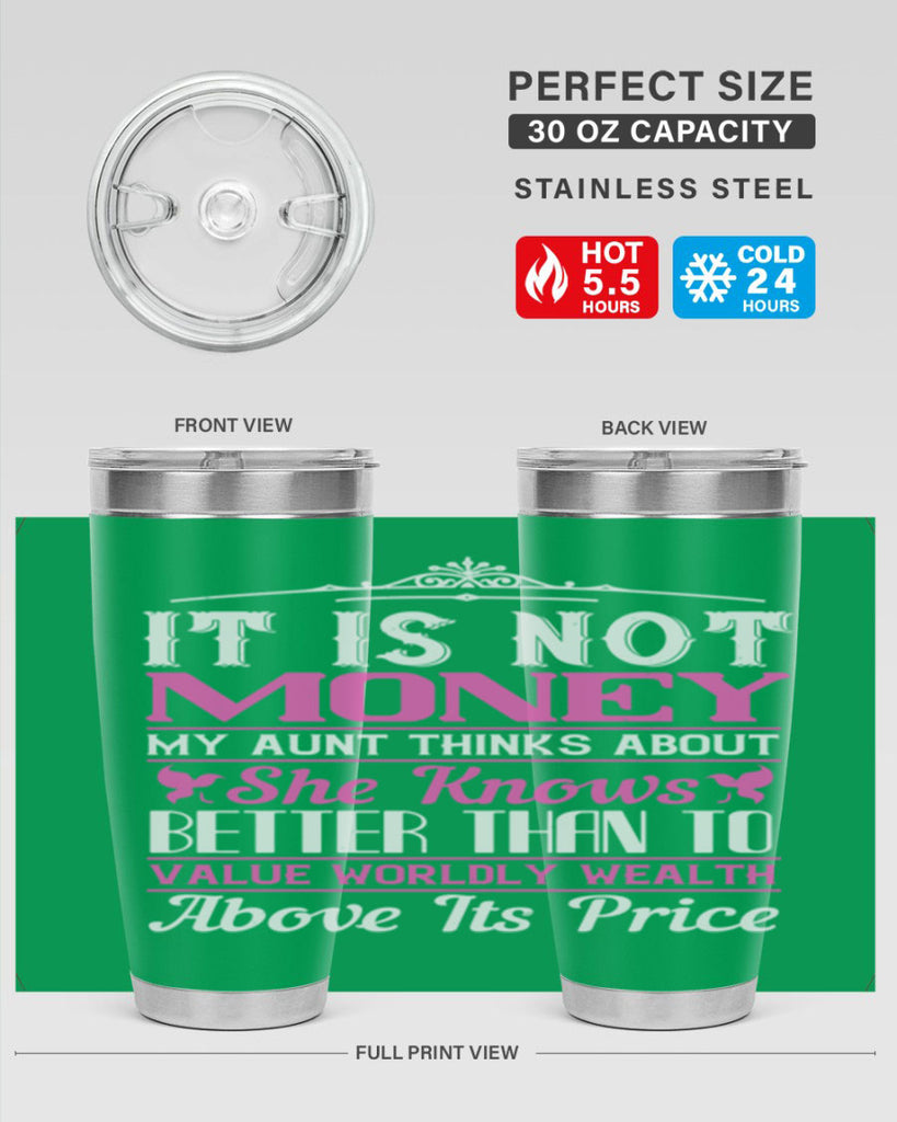 It is not money my aunt thinks about Style 43#- aunt- Tumbler