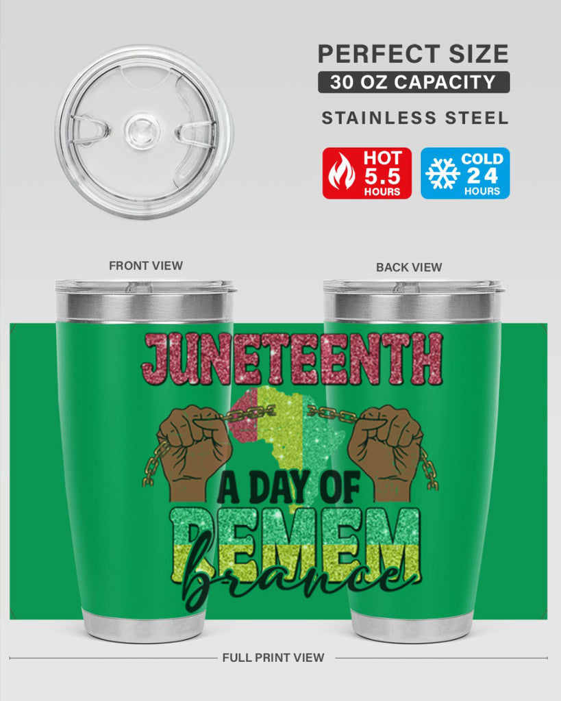 Juneteenth A Day Of Remembrance Png 9#- Juneteenth- tumbler