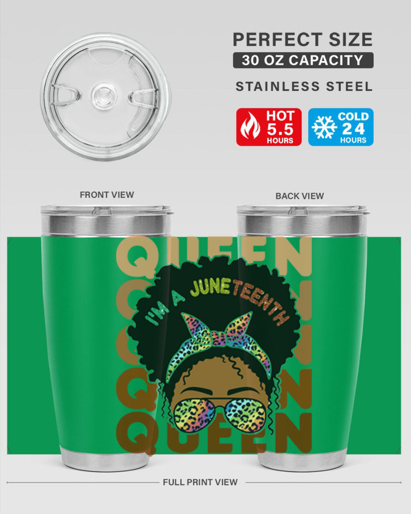 Juneteenth Queen Swag Black Melanin Png 26#- Juneteenth- tumbler