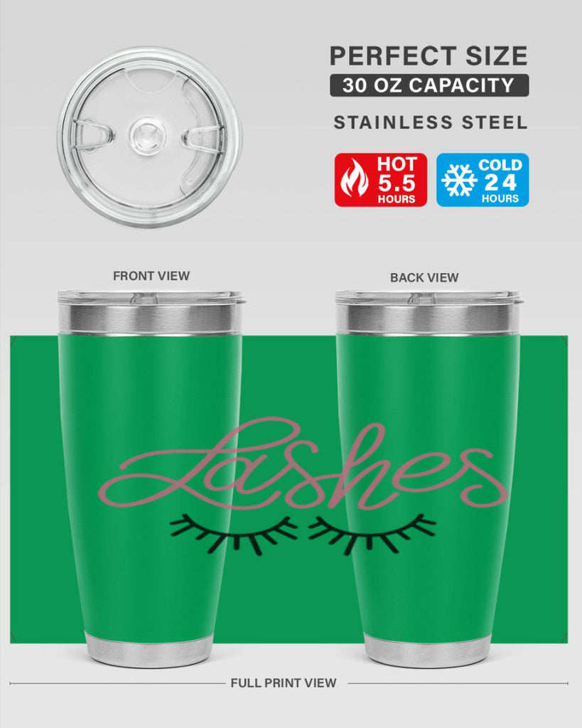 Lashes Style 63#- make up- Tumbler
