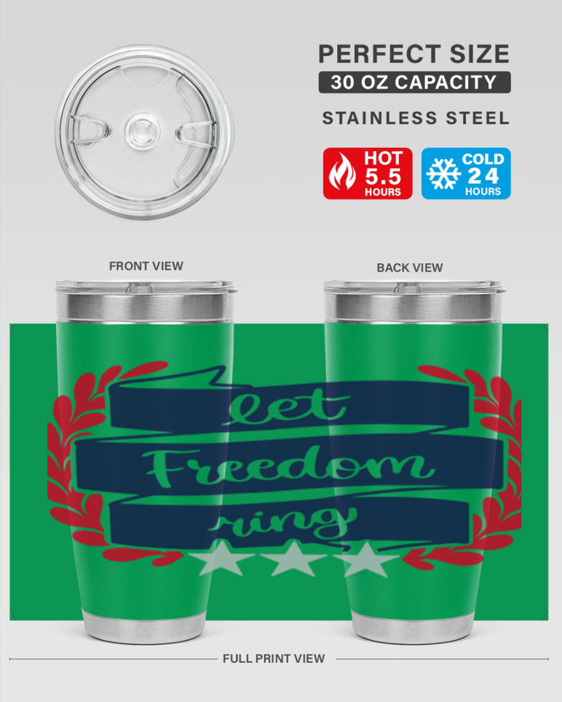 Let Freedom Ring Style 159#- Fourt Of July- Tumbler