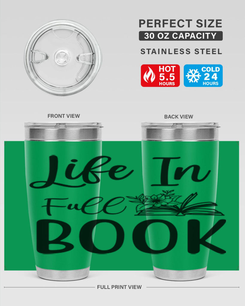 Life In Full Book 297#- spring- Tumbler
