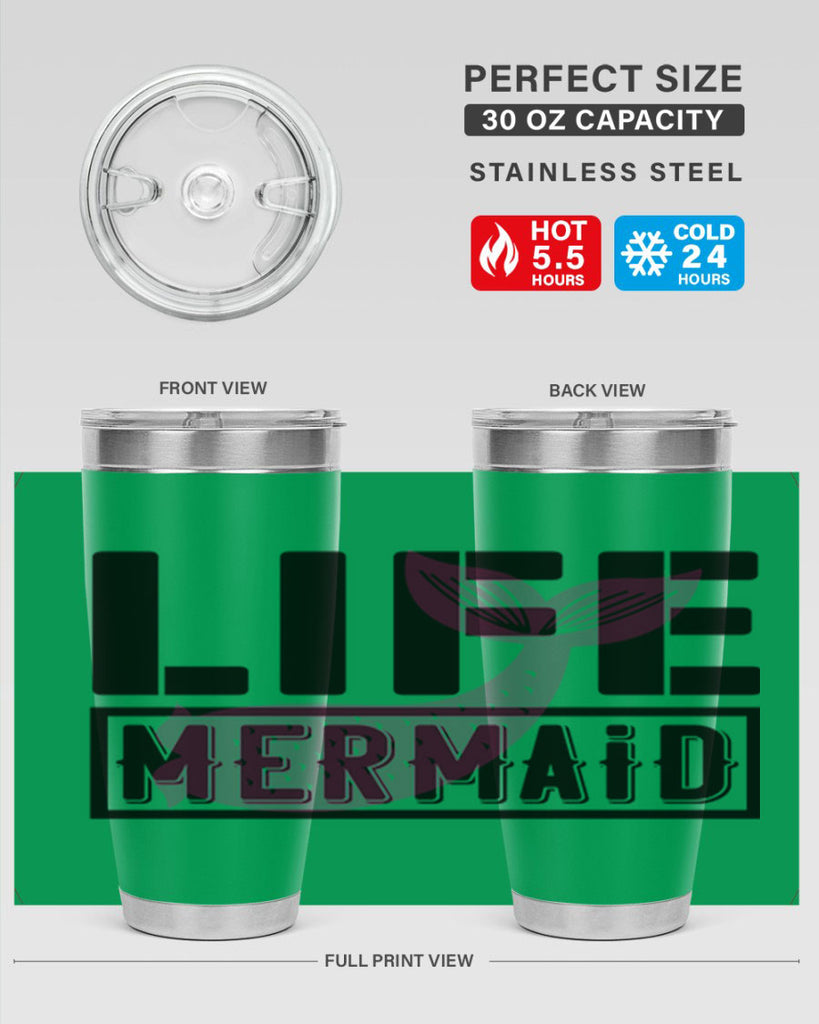 Life mermaid 303#- mermaid- Tumbler