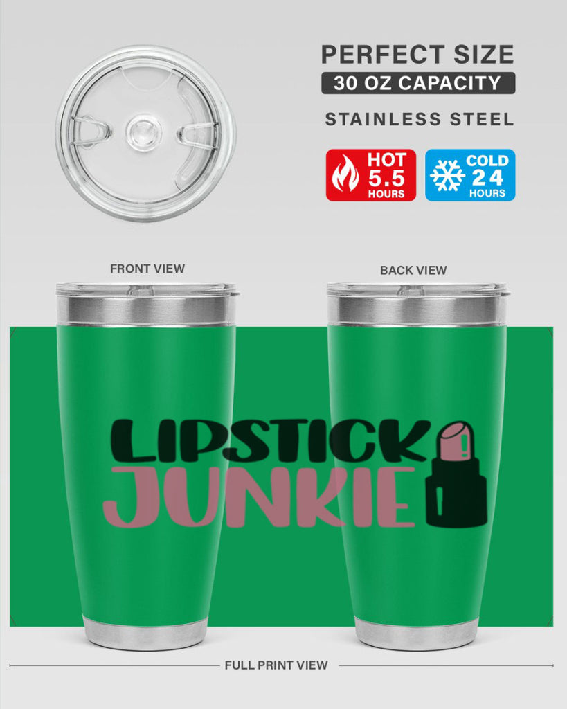 Lipstick Junkie Style 56#- make up- Tumbler
