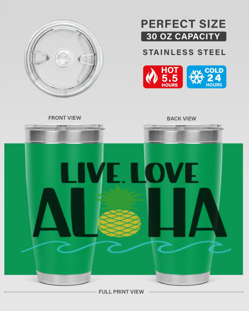 Live Love Aloha Style 30#- summer- Tumbler