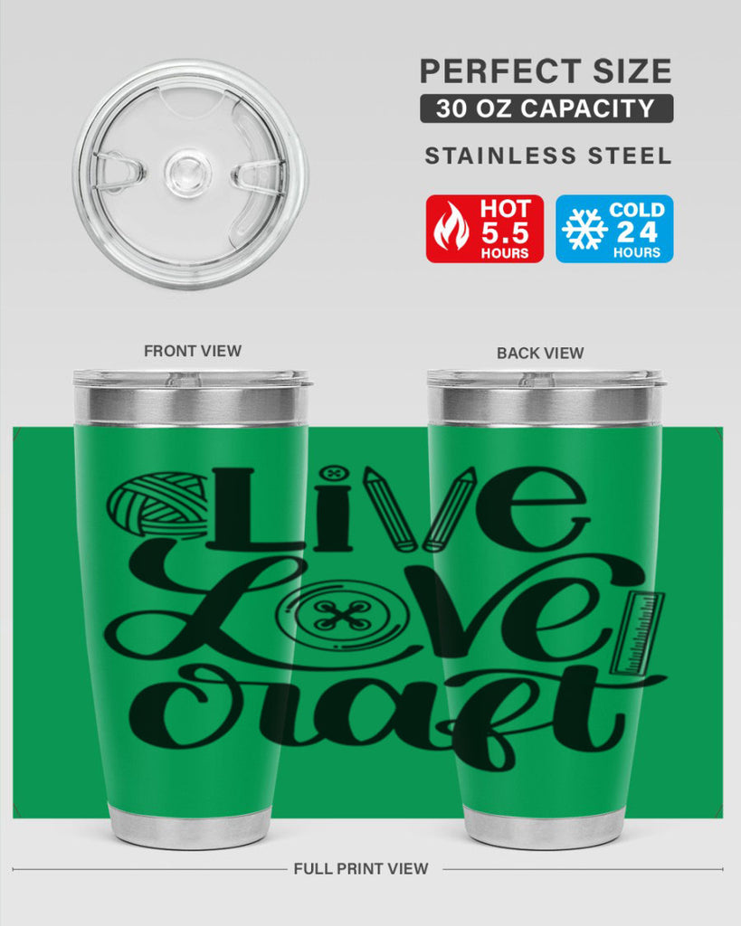 Live Love Craft 14#- crafting- Tumbler