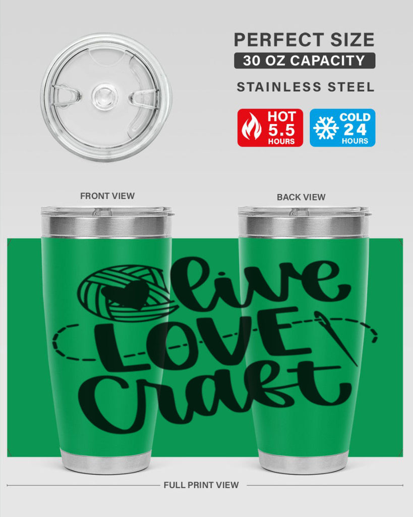 Live Love Craft 15#- crafting- Tumbler