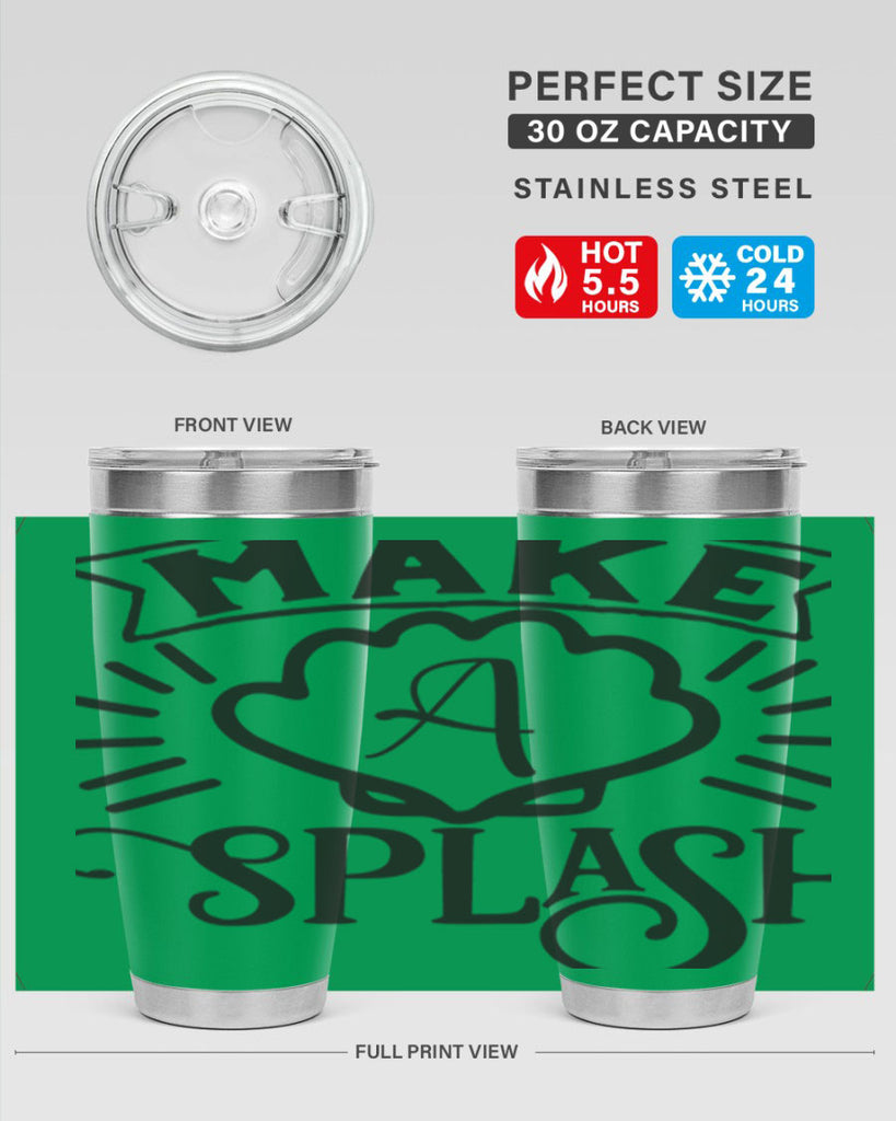 Make a splash 312#- mermaid- Tumbler