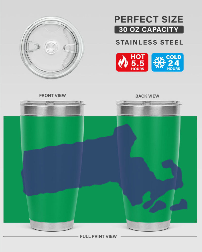 Massachusetts 30#- stateflags- Tumbler