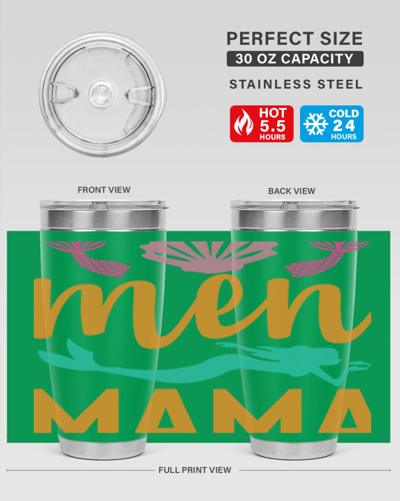 Men Mama Design 318#- mermaid- Tumbler