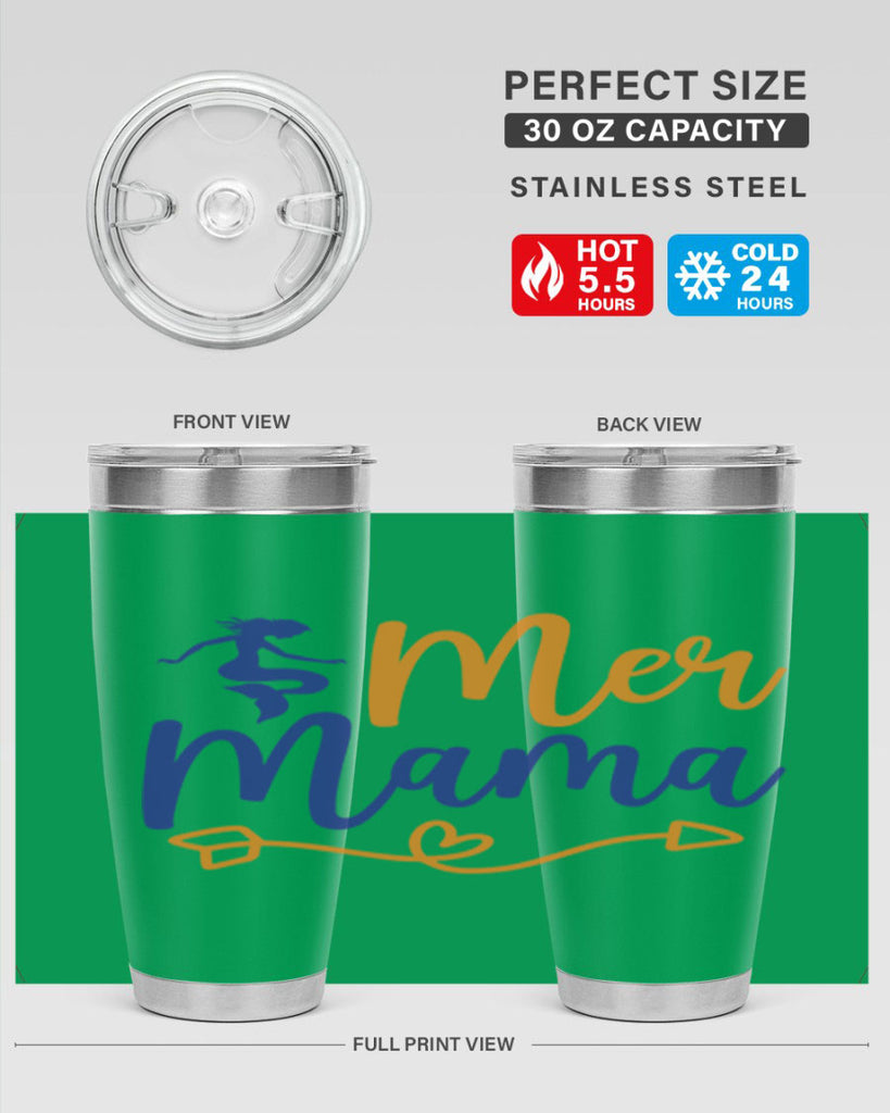 Mer Mama 331#- mermaid- Tumbler