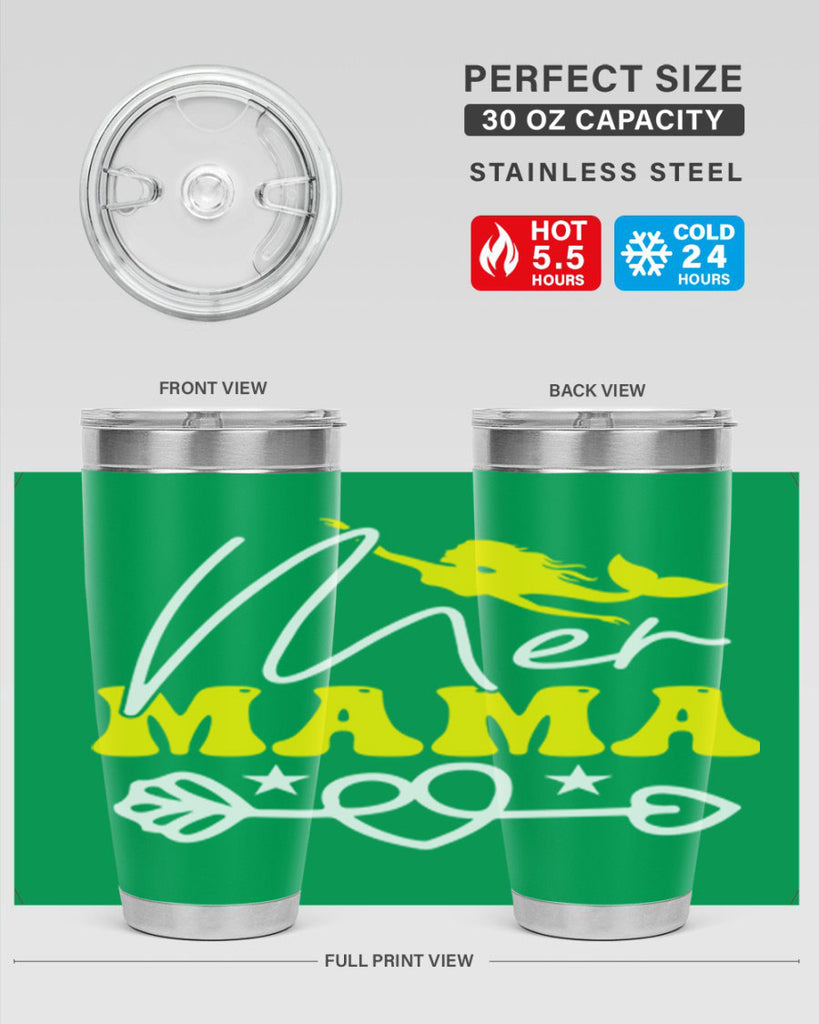 Mer Mama 332#- mermaid- Tumbler
