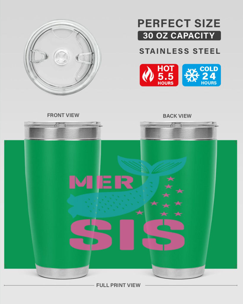 Mer Sis 345#- mermaid- Tumbler