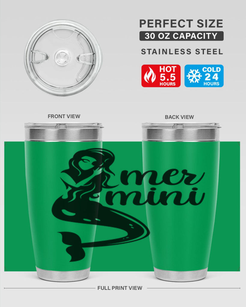 Mer mini 352#- mermaid- Tumbler