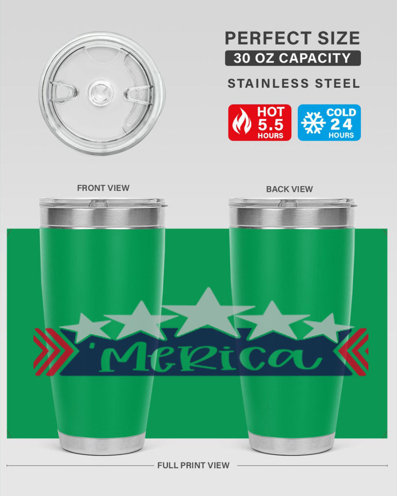 Merica Style 135#- Fourt Of July- Tumbler