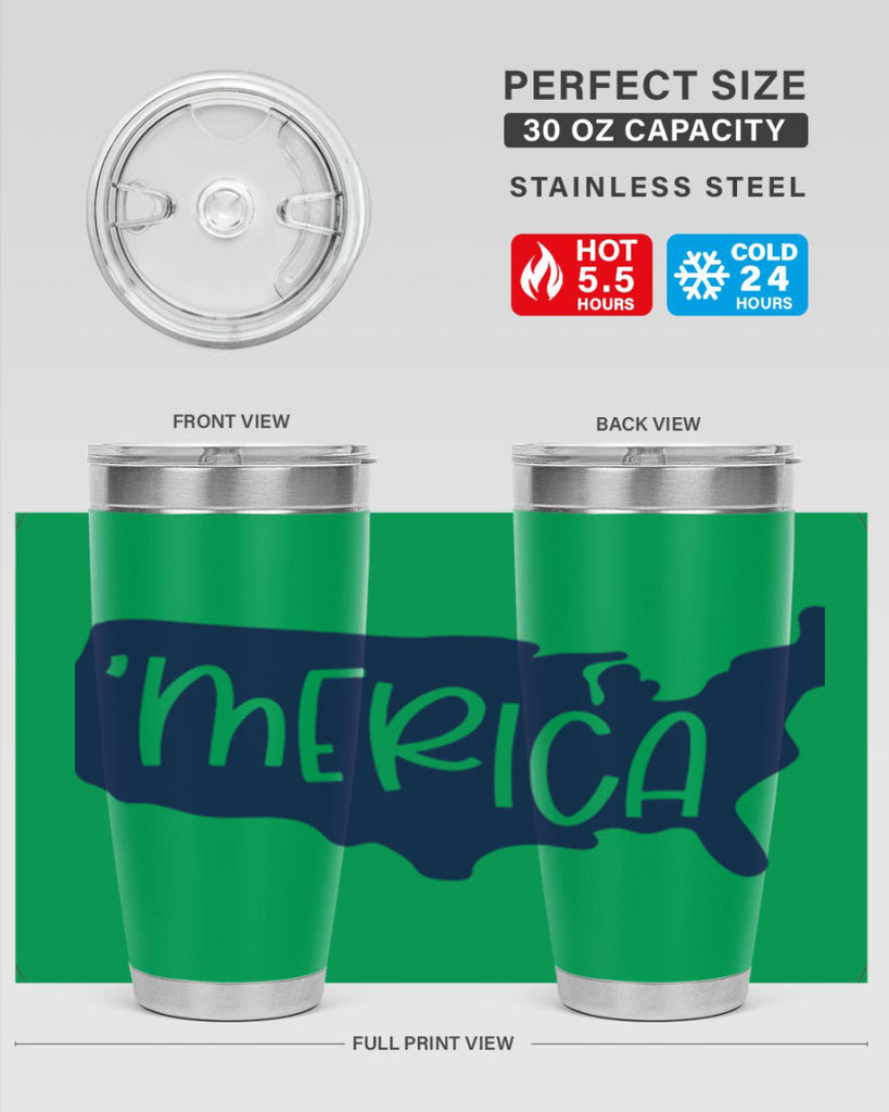 Merica Style 137#- Fourt Of July- Tumbler