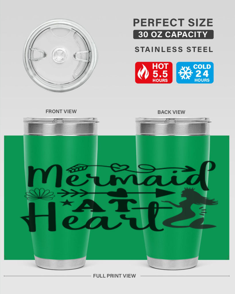 Mermaid at Heart design 397#- mermaid- Tumbler