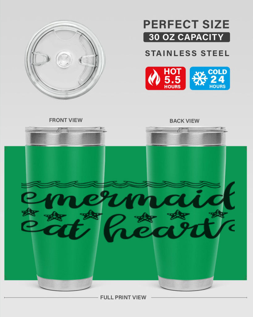 Mermaid at heart design 398#- mermaid- Tumbler