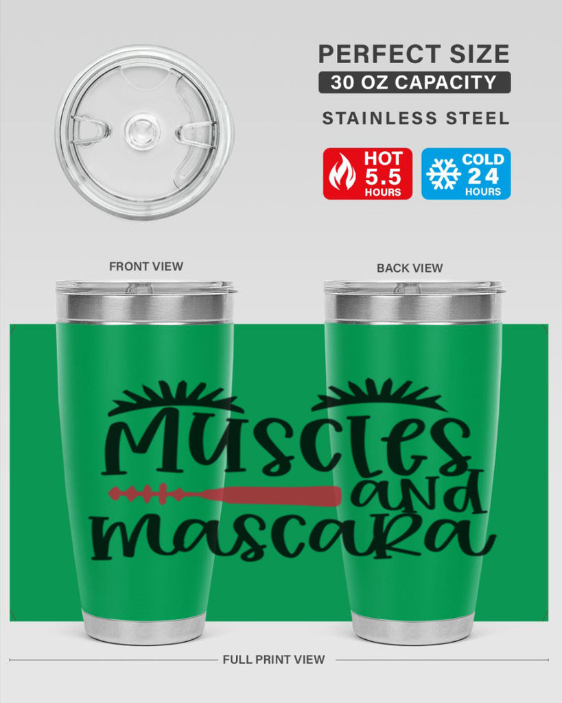Muscles and mascara design Style 221#- make up- Tumbler