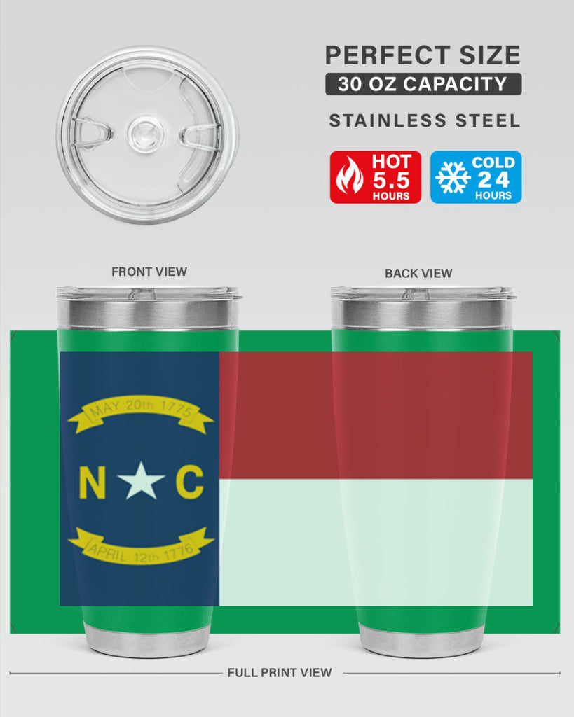North Carolina 19#- Us Flags- Tumbler