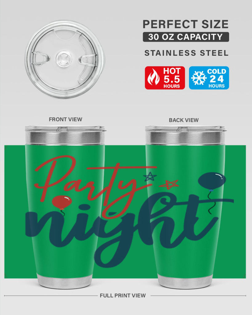 Party Night Style 84#- Fourt Of July- Tumbler