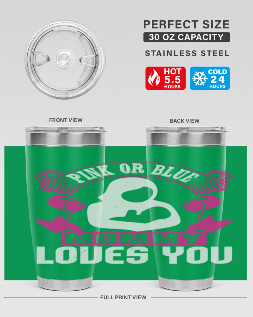 Pink or Blue Monny Loves You Style 178#- baby- tumbler